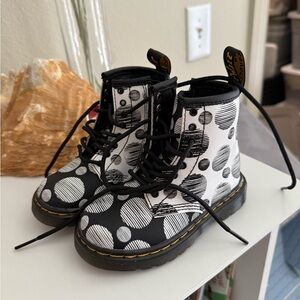 Toddler Doc Marten Polka Dot boots size 7